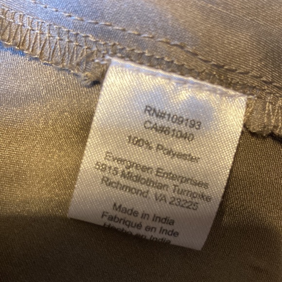 B.Boutique by Evergreen 100% polyester wrap blouse size M - Picture 8 of 9